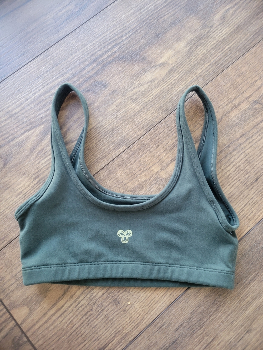 Aritzia Butter Mini Bra Dark Green Sports Bra Size XS - Picture 3 of 5
